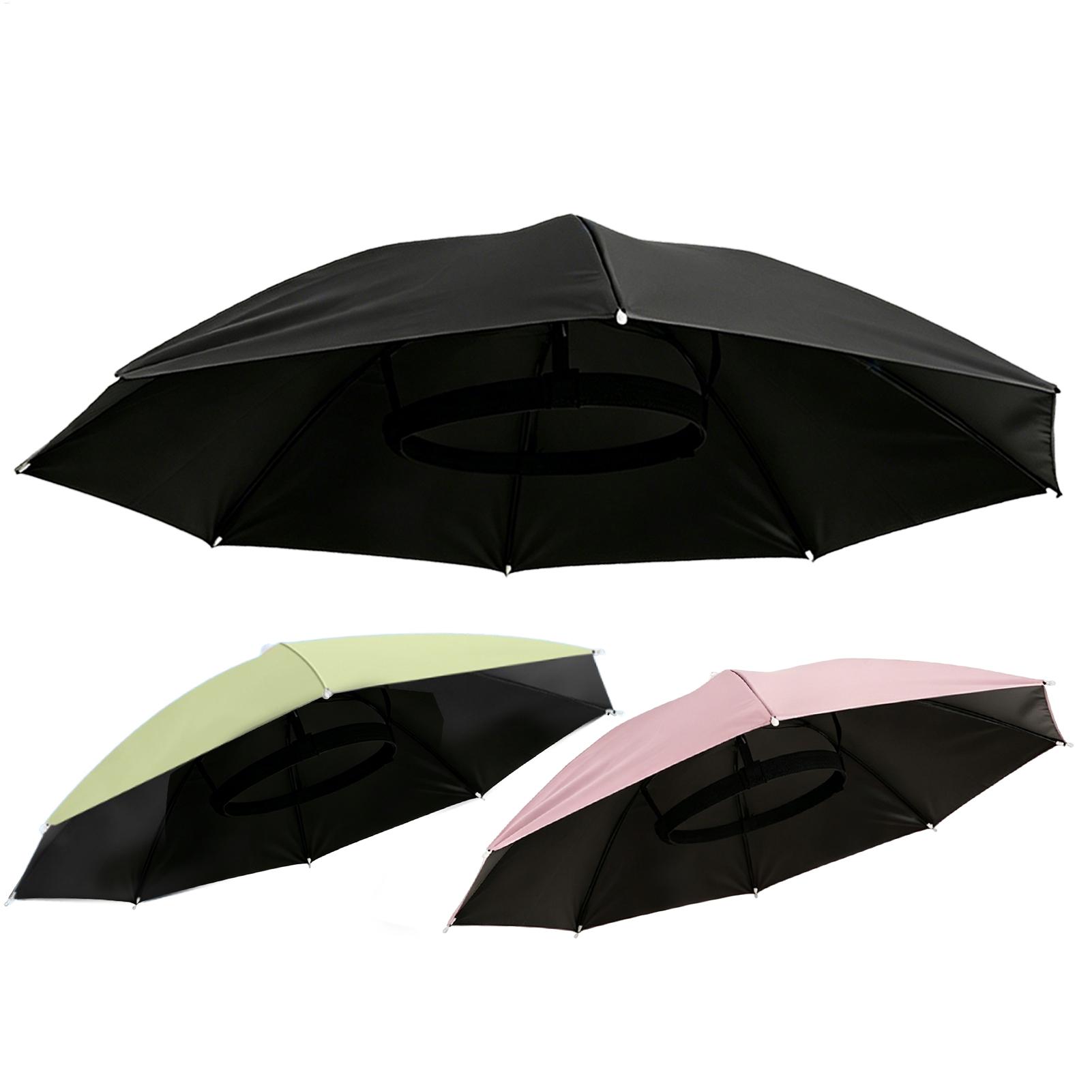 Golf Umbrella - Sombrero paraguas plegable impermeable, manos libres,