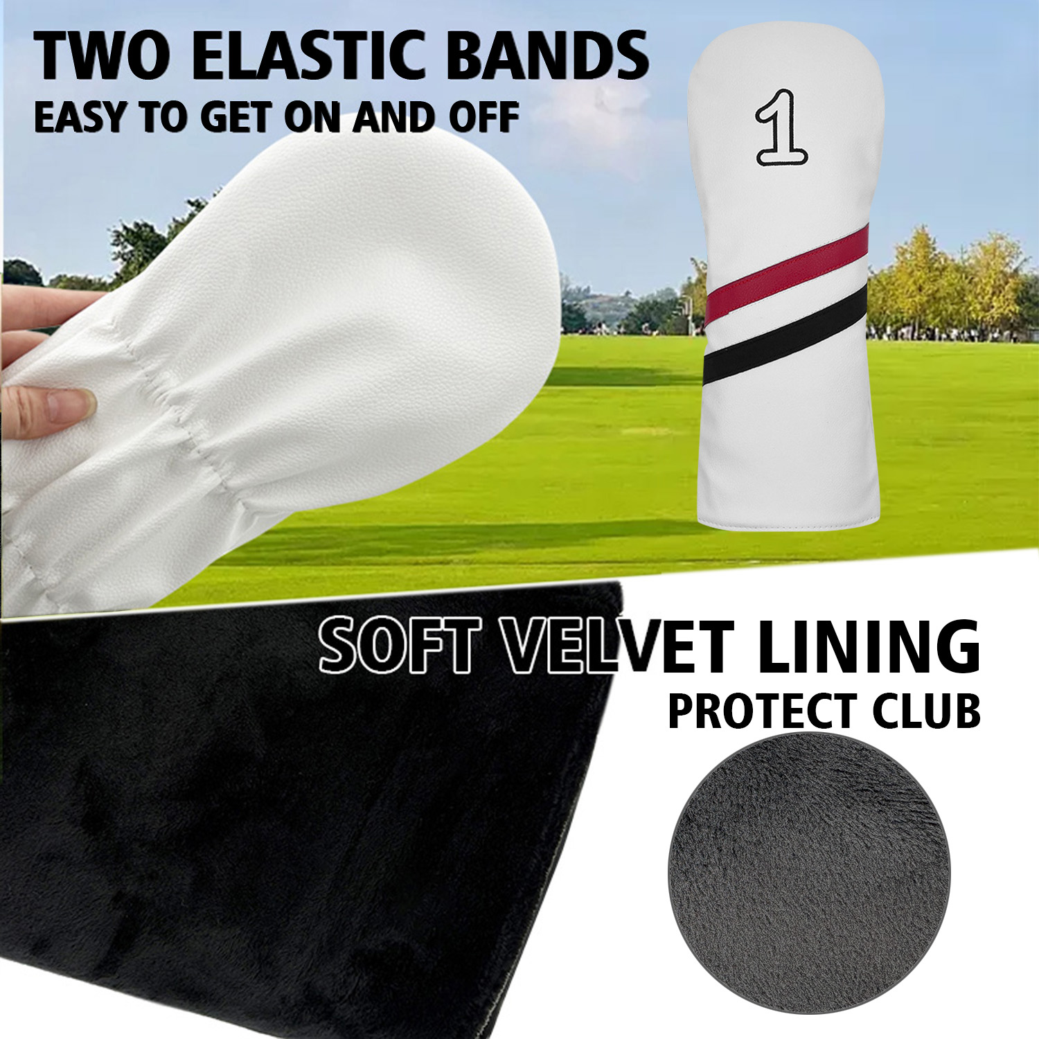 1/4 piezas de funda para palos - Golf Clubs reseña y precio