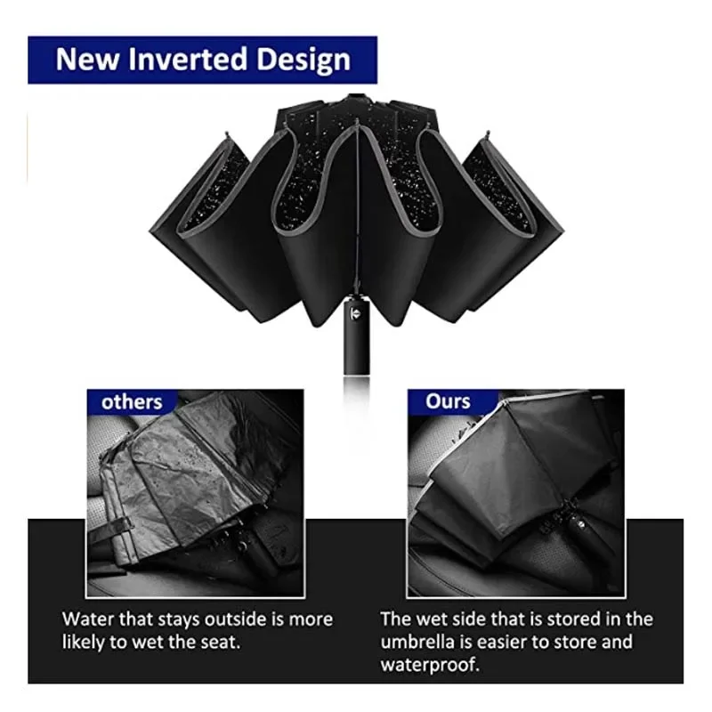 Paraguas plegable inverso comp - Golf Umbrella Large reseña y precio